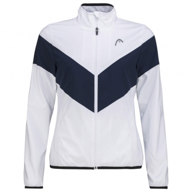 Head Trainingsjacke Tennis Club (modern, sportlich) weiss/dunkelblau Mädchen